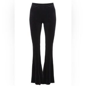 Black velvet flare pants size small